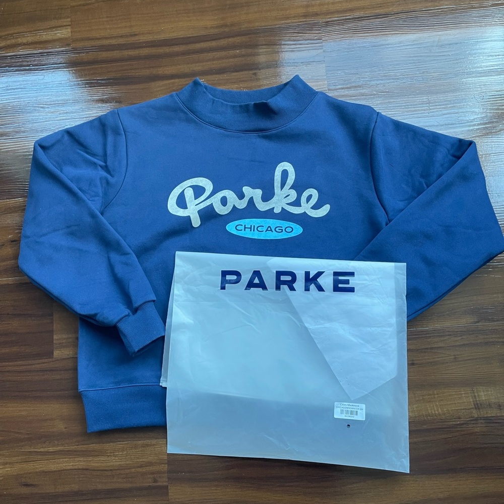 NWT Parke Chicago Cities Signature Mockneck Small/Medium - Picture 4 of 5